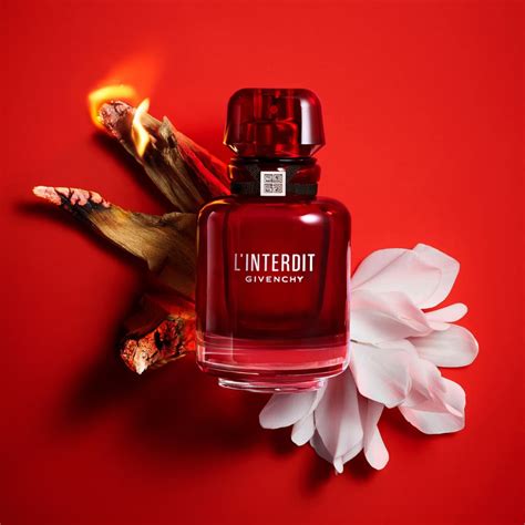 givenchy l'interdit rouge ultime edp|givenchy le rouge interdit lipstick.